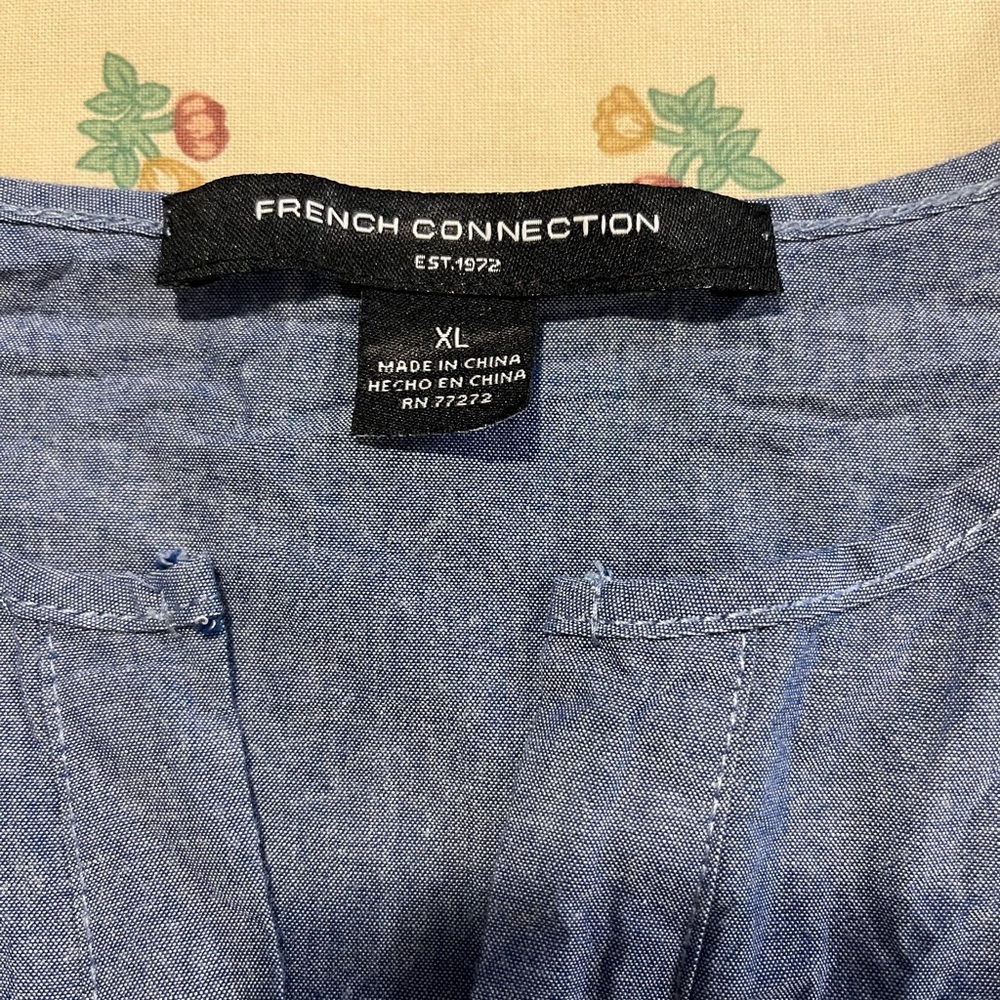French Connection chambray cotton Maxi Dress - Picture 3 of 6